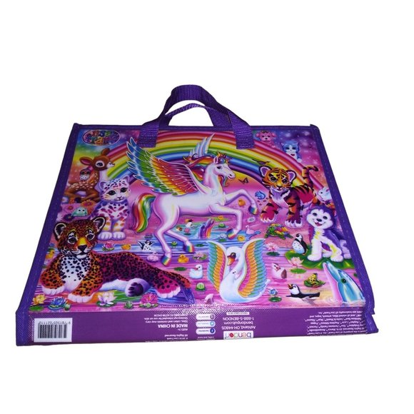 Lisa Frank Rainbow Unicorn Tri-Fold Portfolio Handheld Organizer - Picture 2 of 6